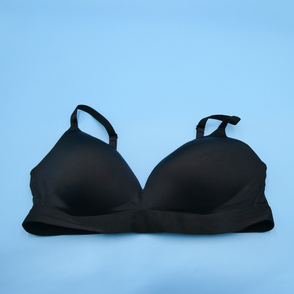 PINK Bra Womens 40C Wear Everywhere Wireless Push-Up Black‎ Smooth Nylon
